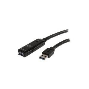 StarTech.com 5 m aktives USB 3.0 Verlängerungskabel - Stecker/Buchse - USB 3.0 SuperSpeed Kabel Verlängerung - USB-Verlängerungskabel - USB Typ A (M) bis USB Typ A (W) - USB 3.0 - 5 m - aktiv - Schwarz - für P/N: PEXUSB3S44V von Startech