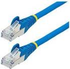 StarTech.com 5m CAT6a Ethernet Cable - Blue - Low Smoke Zero Halogen (LSZH) - 10GbE 500MHz 100W PoE++ Snagless RJ-45 w/Strain Reliefs S/FTP Network Patch Cord - Patch-Kabel - RJ-45 (M) zu RJ-45 (M) - 5 m - S/FTP - CAT 6a - IEEE 802.3bt - halogenfrei, geformt, ohne Haken, verseilt - Blau von Startech