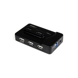 StarTech.com 6 Port USB3.0 / 2,0 Hub mit 2A Ladeanschluss - 2x USB3.0 und 4x USB2.0 - Hub - 2 x SuperSpeed USB3.0 + 4 x USB2.0 - Desktop (ST7320USBC) von Startech