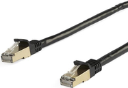 StarTech.com 6ASPAT7MBK Patchkabel CAT6a (7 m, schwarz, RJ45-Snagless-Steckverbinder, CAT6a-STP-Kabel, Kupferdraht, Netzwerkkabel) - Patch-Kabel - RJ-45 (M) bis RJ-45 (M) - 7 m - STP - CAT 6a - geformt, ohne Haken - Schwarz von Startech