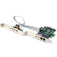 StarTech.com 7,1 Channel Sound Card - Soundkarte - 192 kHz - 7,1 - PCIe - CM8828 - Low Profile (PEXSOUND7CH) von Startech