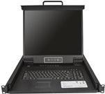 StarTech.com 8 Port Rack KVM Konsole mit 1,8 m Kabeln - US Tastatur(QWERTY), Integrierter KVM Switch mit 48,30cm (19) LCD Monitor - 1HE LCD KVM Konsole - OSD KVM - 50.000 MTBF - USB + VGA(RKCONS1908K) - KVM-Konsole mit KVM-Switch - 8 Anschlüsse - PS/2, USB - US - 48.3 cm (19) - Rack - einbaufähig - 1280 x 1024 - 250 cd/m² - 1000:1 - VGA - Schwarz - 1U von Startech