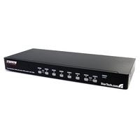 StarTech.com 8 Port Rackmount USB VGA KVM Switch - 8-fach VGA Umschalter mit Audio und OSD (On-Screen-Display) - KVM-/Audio-Switch - 8 x KVM/Audio - 1 lokaler Benutzer - Desktop - für P/N: 2POSTRACK42, 4POSTRACK12U, 4POSTRACK25U, 4POSTRACK42, RK960CP, RKQMCAB12, RKWOODCAB12 von Startech