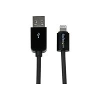 StarTech.com Apple 8 Pin Lightning Connector auf USB Kabel - USB Kabel für iPhone / iPod / iPad - iPad-/iPhone-/iPod-Lade-/Datenkabel - Lightning / USB - 20/28 AWG - USB Typ A, 4-polig (M) - Lightning (M) - 3,0m - Schwarz - für Apple iPad Air, iPad mini, iPad mini with Retina display, iPad with Retina display (4th generation), iPhone 5, 5c, 5s, iPod nano (7G), iPod touch (5G) (USBLT3MB) von Startech