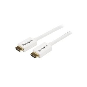 StarTech.com CL3 In-wall High Speed HDMI Cable - Video- / Audiokabel - HDMI - 30/32 AWG - HDMI, 19-polig (M) - HDMI, 19-polig (M) - 5,0m - Doppelisolierung - wei� (HD3MM5MW) von Startech