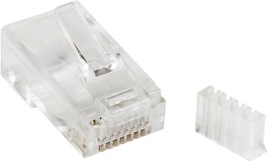 StarTech.com Cat 6 RJ45 Steckverbinder für Volldraht - 50 Stck. - Netzwerkanschluss - RJ-45 (M) - CAT 6 - klar (Packung mit 50) (CRJ45C6SOL50) von Startech