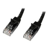 StarTech.com Cat6 Snagless Gigabit UTP Netzwerkkabel - Cat 6 RJ45 Netzwerkkabel mit Knickschutz - Patch-Kabel - RJ-45 (M) - RJ-45 (M) - 15,0m - UTP - CAT 6 - gepresst, glatt - Schwarz (N6PATC15MBK) von Startech