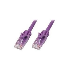 StarTech.com Cat6 Snagless Gigabit UTP Netzwerkkabel - Cat 6 RJ45 Netzwerkkabel mit Knickschutz - Patch-Kabel - RJ-45 (M) bis RJ-45 (M) - 15 m - UTP - CAT 6 - geformt, ohne Haken - Violett von Startech