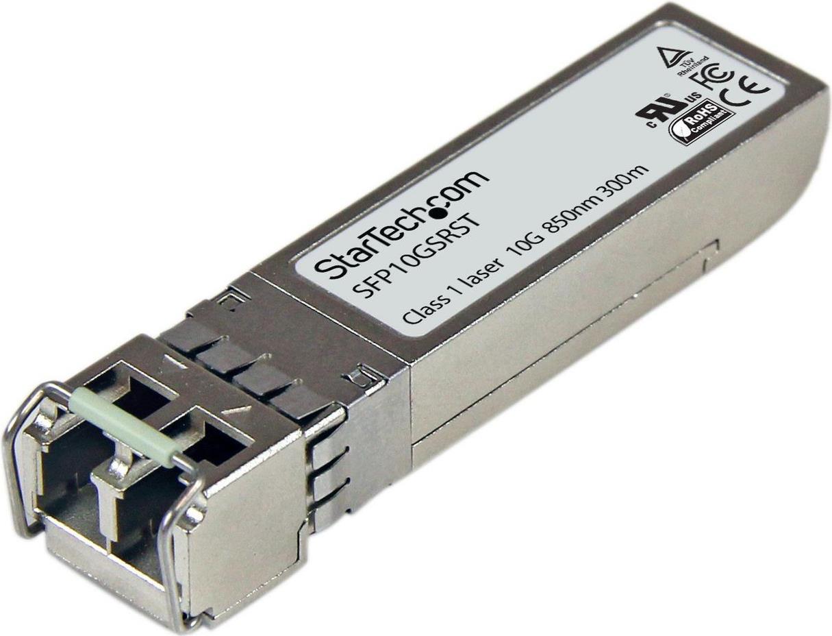 StarTech.com Cisco kompatibel 10GBase-SR Gigabit SFP+ Transceiver Modul MM LC - Mini-GBIC bis 300m - Glasfaser Transceiver DDM 850nm - SFP+-Transceiver-Modul - 10 GigE - 10GBase-SR - LC Multi-Mode - bis zu 300 m - 850 nm von Startech
