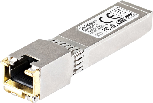 StarTech.com Cisco kompatibles SFP+ Transceiver Modul - 10GBASE-T - MSA konform - RJ45 Kupfer - 10GBASE-T - 30m mit CAT6a - SFP+-Transceiver-Modul - 10 GigE - 10GBase-T - RJ-45 - bis zu 30 m StarTech.com Cisco kompatibles SFP+ Transceiver Modul - 10GBASE-T - MSA konform - RJ45 Kupfer - 10GBASE-T - 30m mit CAT6a - SFP+-Transceiver-Modul - 10 GigE - 10GBase-T - RJ-45 - bis zu 30 m von Startech