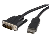 StarTech.com DisplayPort auf DVI Kabel - DP zu DVI Video Konverter St/St - DisplayPort-Kabel - DisplayPort (M) - DVI-D (M) - 1,8m - Schwarz (DP2DVIMM6) von Startech