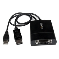 StarTech.com DisplayPort auf Dual Link DVI Aktiv Konverter mit Stromversorgung über USB - Videokonverter - Schwarz (DP2DVID2) von Startech