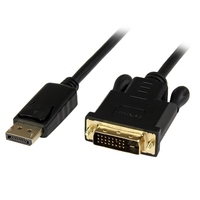 StarTech.com DisplayPort to DVI Active Adapter Converter Cable - DisplayPort-Kabel - DisplayPort (M) - DVI-D (W) - 1,8m - aktives Kabel (Signalregenerierung) - Schwarz (DP2DVIMM6BS) von Startech