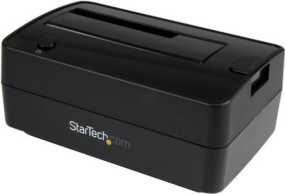 StarTech.com Dockingstation für 2,5 / 3.5 SATA Laufwerke - USB 3.1 (USB-A, USB-C) oder eSATA - USB A und USB C Kabel enthalten - HDD-Dockingstation - Buchten: 1 - 6.4 cm, 8.9 cm (2.5, 3.5) - SATA 6Gb/s - 600 MBps - eSATA, USB 3.1 (Gen 2) - Schwarz von Startech