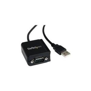 StarTech.com FTDI USB2.0 auf Seriell Adapter - USB zu RS232 / DB9 Konverter (COM) - Serieller Adapter - USB - RS-232 - Schwarz (ICUSB2321F) von Startech