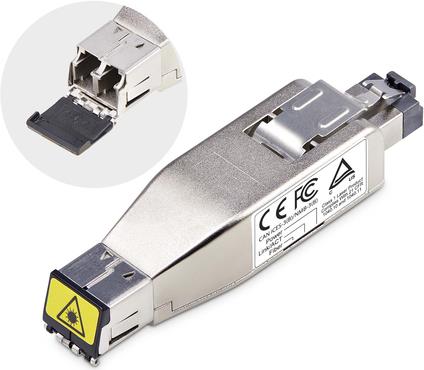 StarTech.com Gigabit Fiber to RJ45 Ethernet Media Converter, Micro Mini (D01ML55P-FIBER-MEDIA) von Startech