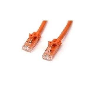 StarTech.com Gigabit Snagless RJ45 UTP Cat6 Patch Cable Cord - Patch-Kabel - RJ-45 (M) - RJ-45 (M) - 5,0m - UTP - CAT 6 - glatt - orange (N6PATC5MOR) von Startech
