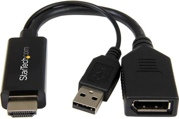 StarTech.com HDMI auf DisplayPort Konverter - 4K - Videokonverter - HDMI bis DisplayPort - Schwarz (HD2DP) von Startech