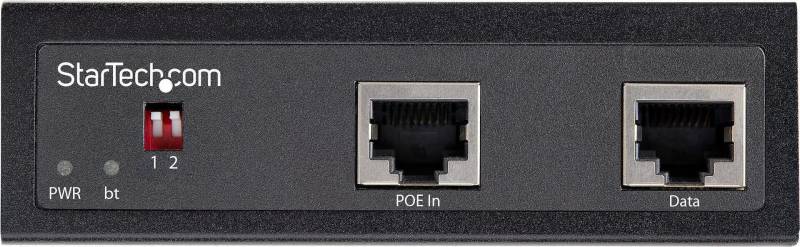 StarTech.com Industrieller Gigabit PoE Splitter - 90W Hochgeschwindigkeits Power-over-Ethernet PoE+++ Splitter - 12-48V DC - PoE-Splitter (DIN-Schienenmontage möglich) - 90 Watt - Ausgangsanschlüsse: 2 von Startech
