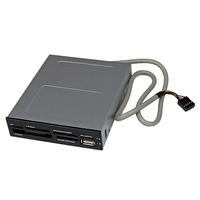 StarTech.com Interner USB2.0 Kartenleser 3.5 - 22-in-1 Front Panel Card Reader - Kartenleser - 55,90cm (22) 1 - 8,9 cm (3.5 ) (Multi-Format) - USB2.0 (35FCREADBK3) von Startech