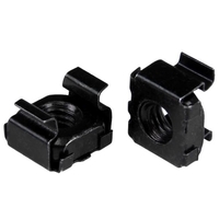StarTech.com Käfigmutter M6 für Server Rack / -Schrank - Packung mit 50 - Käfigmuttern - Schwarz (Packung mit 50) (CABCAGENUT6B) von Startech