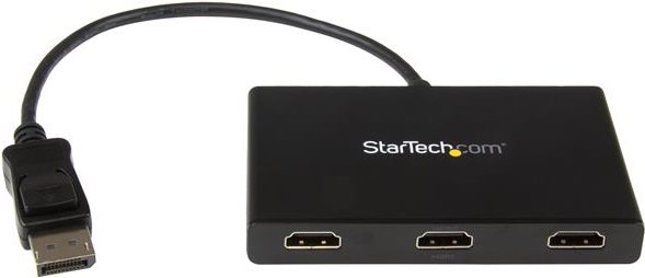 StarTech.com MST Hub DisplayPort to 3x HDMI - DP 1,2 to HDMI - Video-/Audio-Splitter - 3 x HDMI - Desktop - AC 100/240 V (MSTDP123HD) von Startech