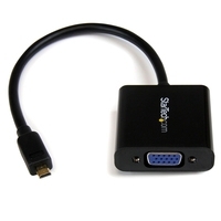 StarTech.com Micro-HDMI auf VGA-Adapter/Konverter für Smartphones/Ultrabook/Tablet - 1920x1080 - Videokonverter - Schwarz (MCHD2VGAE2) von Startech