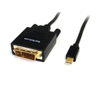 StarTech.com Mini DisplayPort auf DVI Kabel (Stecker/Stecker) - mDP zu DVI Adapter - 1920x1200 - DisplayPort-Kabel - Mini DisplayPort (M) - DVI-D (M) - 1,8m - Schwarz (MDP2DVIMM6) von Startech