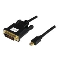 StarTech.com Mini DisplayPort auf DVI Kabel (Stecker/Stecker) - mDP zu DVI Adapter - 1920x1200 - DisplayPort-Kabel - Mini DisplayPort (M) - DVI-D (M) - 3,04 m - Schwarz (MDP2DVIMM10B) von Startech