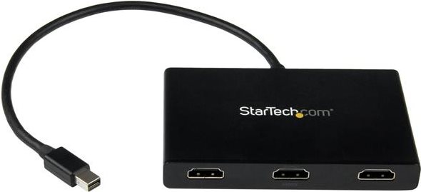 StarTech.com Mini DisplayPort to HDMI Mult Monitor Splitter 3-Port MST Hub - Video-/Audio-Splitter - 3 x HDMI - Desktop - AC 100/240 V von Startech