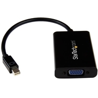 StarTech.com Mini DisplayPort to VGA Adapter with Audio - Videokonverter - Schwarz (MDP2VGAA) von Startech