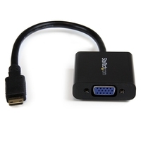 StarTech.com Mini HDMI-auf-VGA-Adapterkonverter für Digital-Fotokamera/Videokamera - 1920x1080 - Videokonverter - Schwarz (MNHD2VGAE2) von Startech
