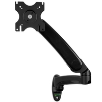 StarTech.com Monitor Arm zur Wandmontage - Höhenverstellbar - für bis zu 76,20cm (30) Flachbildfernseher (LED, LCD, Plasma) und Monitore - Verstellbarer Arm (Wandplatte, 2 Unterlegscheiben, 4 Abstandshalter, Hülle, 2 Anker) für Plasma/LCD/TV - Schwarz - Bildschirmgröße: 76.2 cm (12-30) - Wandmontage möglich von Startech