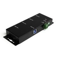 StarTech.com Montierbarer 4 Port Industrieller USB3.0 SuperSpeed Hub - Hub - 4 x SuperSpeed USB3.0 - Desktop - Gleichstrom - für P/N: MSDREADU2OTG, PEXUSB3S24 (ST4300USBM) von Startech