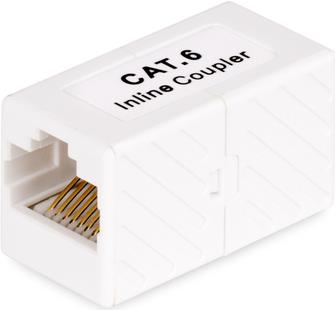 StarTech.com RJ45 Coupler 5-Pack, Inline Cat6 Coupler, Female to Female (F/F) T568 Connector, Unshielded Ethernet Cable Extension - 5 Pack (IN-CAT6-COUPLER-U5) - Netzwerkkoppler - RJ-45 (W) zu RJ-45 (W) - ungeschirmt - CAT 5/5e/6 - Passiv - weiß (Packung (IN-CAT6-COUPLER-U5) von Startech