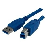 StarTech.com SuperSpeed USB3.0 Cable - USB-Kabel - 9-polig USB Typ A (M) - 9-polig USB Typ B (M) - 1,0m (USB3.0) - geformt - Blau (USB3SAB1M) von Startech