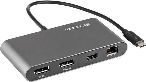 StarTech.com TB3DKM2DPL Notebook-Dockingstation & Portreplikator Verkabelt Thunderbolt 3 Grau (TB3DKM2DPL) von Startech