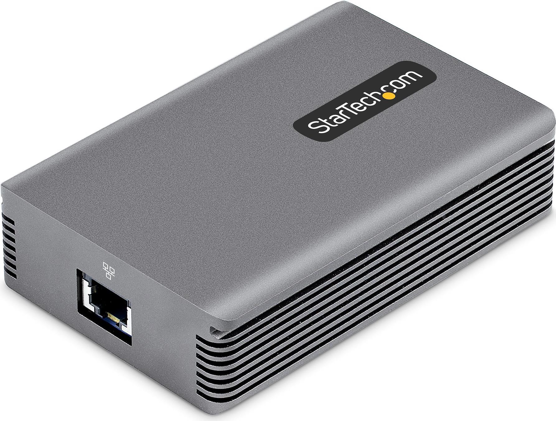 StarTech.com Thunderbolt 3 to Ethernet Adapter, 10GbE, Multi-Gigabit, Thunderbolt 3 to RJ45 Network Adapter, 10GBASE-T/5-2.5GBASE-T NIC, TB3/TB4 10G Network Adapter w/ TB3-Certified Cable, TB3 10GbE, Win/Mac (TB310G2) - Netzwerkadapter - Thunderbolt 3 - 1/2.5/5/10GBase-T x 1 - Space-grau StarTech.com Thunderbolt 3 to Ethernet Adapter, 10GbE, Multi-Gigabit, Thunderbolt 3 to RJ45 Network Adapter, 10GBASE-T/5-2.5GBASE-T NIC, TB3/TB4 10G Network Adapter w/ TB3-Certified Cable, TB3 10GbE, Win/Mac (TB310G2) - Netzwerkadapter - Thunderbolt 3 - 1/2.5/5/10GBase-T x 1 - Space-grau von Startech