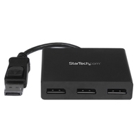 StarTech.com Triple Head DisplayPort 1,2 Multi Monitor MST Hub - Video-Verteiler - Desktop - AC 100/230 V (MSTDP123DP) von Startech