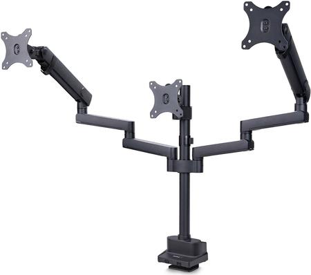 StarTech.com Triple Monitor Desk Mount For Up To Three 27in Screens, VESA 75x75/100x100, Tool-Less Arm Adjustments, C-Clamp/Grommet Mount, Spring-Assisted Arms - Befestigungskit - einstellbarer Arm - für 3 LCD-Anzeigen - Aluminium, Stahl, Kunststoff - Sch (3MP2AG-MONITOR-ARM) StarTech.com Triple Monitor Desk Mount For Up To Three 27in Screens, VESA 75x75/100x100, Tool-Less Arm Adjustments, C-Clamp/Grommet Mount, Spring-Assisted Arms - Befestigungskit - einstellbarer Arm - für 3 LCD-Anzeigen - Aluminium, Stahl, Kunststoff - Sch (3MP2AG-MONITOR-ARM) von Startech