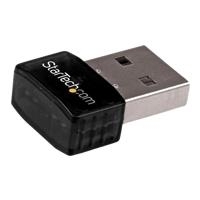 StarTech.com USB 2.0 300 Mbps Mini Wireless-N Lan Adapter - WiFi USB Mini WLAN Adapter 802.11n - Netzwerkadapter - USB 2.0 - 802.11b/g/n - Schwarz von Startech