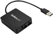StarTech.com USB 2.0 auf LWL Konverter - 100BaseFX SC - USB 2.0 auf Ethernet Netzwerk Adapter - 2 Km MM - Windows / Mac / Linux - Netzwerkadapter - USB 2.0 - 100Base-FX/100Base-SC x 1 - 1310 nm - Schwarz StarTech.com USB 2.0 auf LWL Konverter - 100BaseFX SC - USB 2.0 auf Ethernet Netzwerk Adapter - 2 Km MM - Windows / Mac / Linux - Netzwerkadapter - USB 2.0 - 100Base-FX/100Base-SC x 1 - 1310 nm - Schwarz von Startech