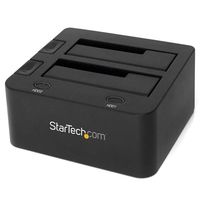 StarTech.com USB 3.0/ eSATA Dockingstation für SATA Festplatten - 2,5/3,5 HDD / SSD Docking Station mit UASP und Lüfter - Speicher-Controller - 2.5, 3.5 (6.4 cm, 8.9 cm) - SATA 6Gb/s - eSATA 6Gb/s, USB 3.0 - Schwarz - für P/N: SVA12M2NEUA, SVA12M5NA von Startech