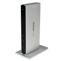 StarTech.com USB 3.0 Dockingstation - kompatibel mit Windows / macOS - Dual DVI Monitor - mit DVI auf HDMI und VAG Adapter - Docking Station - USB - DVI - GigE - für P/N: ARMBARDUO, ARMDUAL, ARMDUAL30, ARMSLIMDUO, TB33A1C von Startech