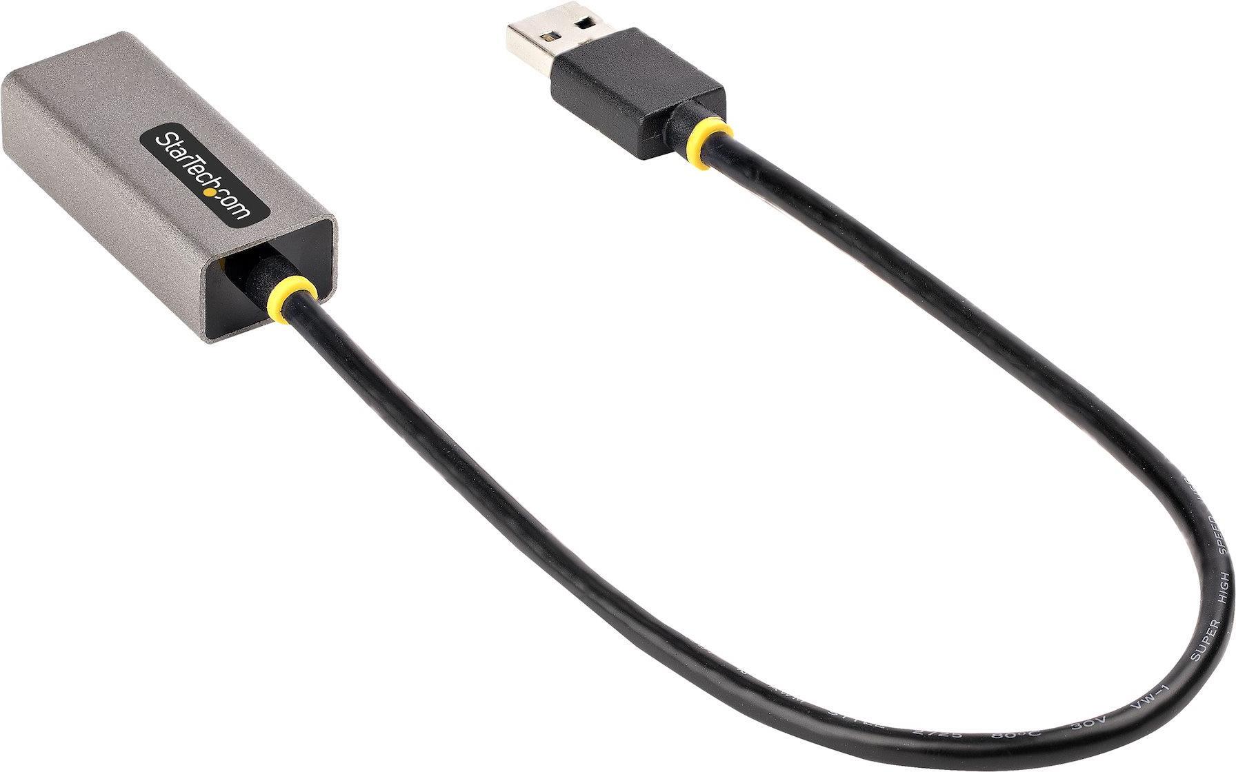 StarTech.com USB 3.0 Gigabit Ethernet Adapter - USB 3.0 zu 10/100/1000 Netzwerkadapter f�r Laptops - 30cm angeschlossenes Kabel - USB zu RJ45/LAN Adapter - NIC Adapter - Win - MacOS - Linux und Chrome OS unterst�tzt (USB31000S2) von Startech
