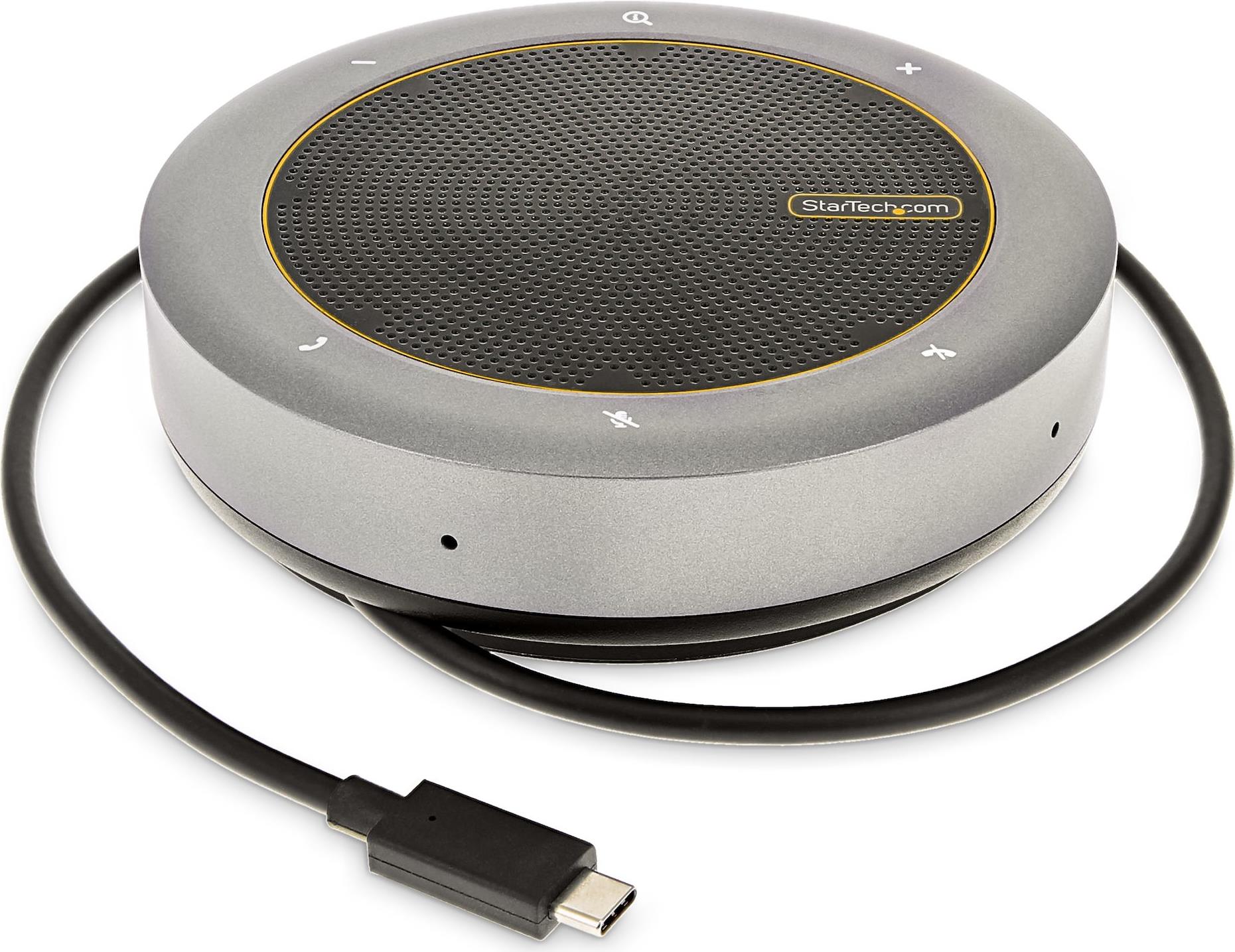 StarTech.com USB-C Conference Speaker Mini Dock, Portable Boardroom Speaker and Multiport Adapter, USB-C to VGA or 4K 60Hz HDMI, 2x USB-A (5Gbps) Hub, Mic/Speaker - Teams/Zoom/Softphone Speakerphone (DKTBRSPMPD) - Mini-Dock - USB-C / Thunderbolt 3 / Thund (DKTBRSPMPD) von Startech