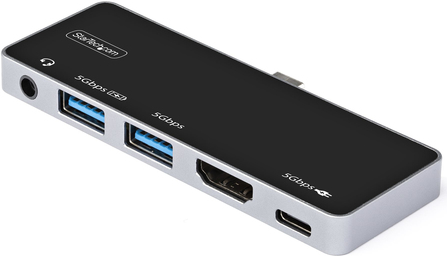 StarTech.com USB-C Digital AV-Multiport-Adapter - USB-C auf 4K 60Hz HDMI 2.0 - USB-C Power Delivery 100W - 3-Port USB 3.0 Hub - Audio - USB-C Mini Dock - Portable USB Typ-C Travel Dock (DKT30ICHPD) von Startech