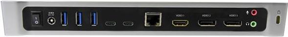 StarTech.com USB C Dockingstation - 60W Power Delivery (USB PD) - Windows / MacBook - Triple 4K - USB-C auf DP x 2 - USB C auf HDMI / Ethernet - Docking Station - USB-C - HDMI, 2 x DP - GigE - 60 Watt von Startech