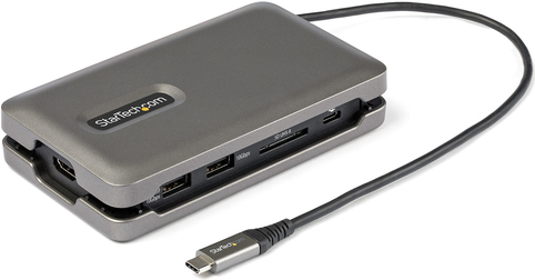 StarTech.com USB C Multiport Adapter - USB C auf 4K 60Hz HDMI 2.0 Dockingstation/Reiseadapter - 2-Port 10Gbit/s USB Hub - 100W Power Delivery stromversorgung - SD/MicroSD Kartenleseger�t - 25 cm Kabel (DKT31CSDHPD3) von Startech