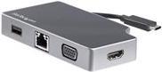 StarTech.com USB-C Multiport Adapter mit HDMI und VGA - 95W USB PD - Mac / Windows / Chrome - 4K - 1xA - GbE - Mobiler USB-C Adapter - Docking Station - USB-C - VGA, HDMI - GigE von Startech